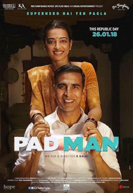 Poster of Padman 2018 Full Hindi Movie Download BluRay 1080p Poster of Padman 2018 1080p Hindi BluRay Full Movie Download HD