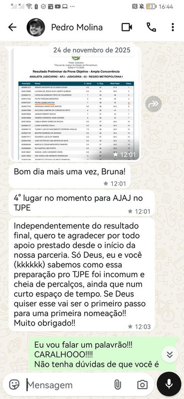 Depoimento aluno aprovado 1