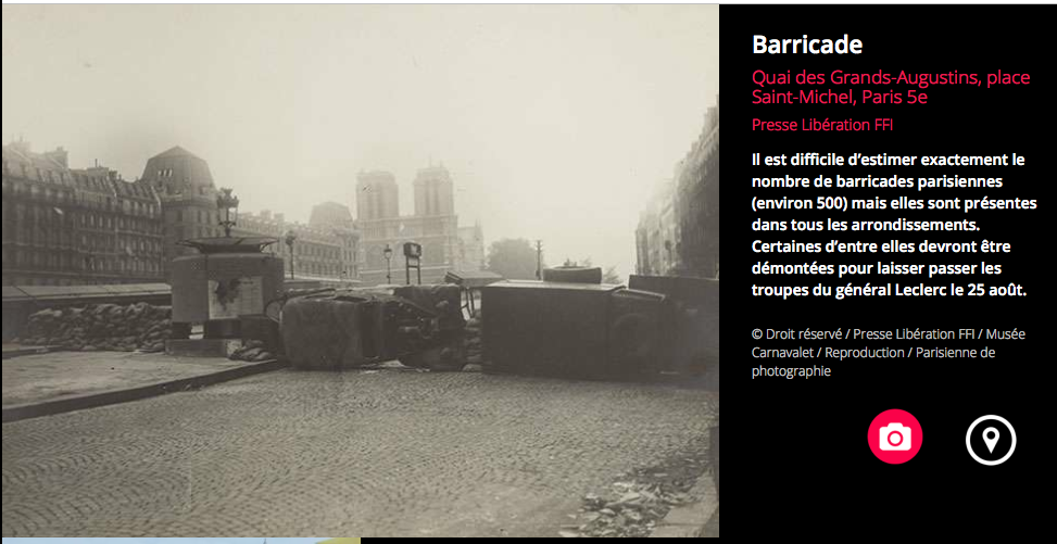 Traction barricade Paris été 44