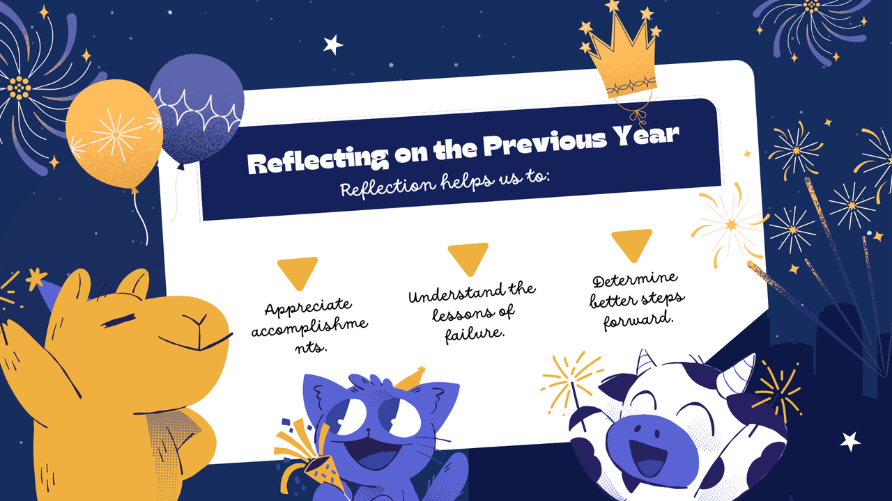 Purple Illustrative New Year 2025 Presentation