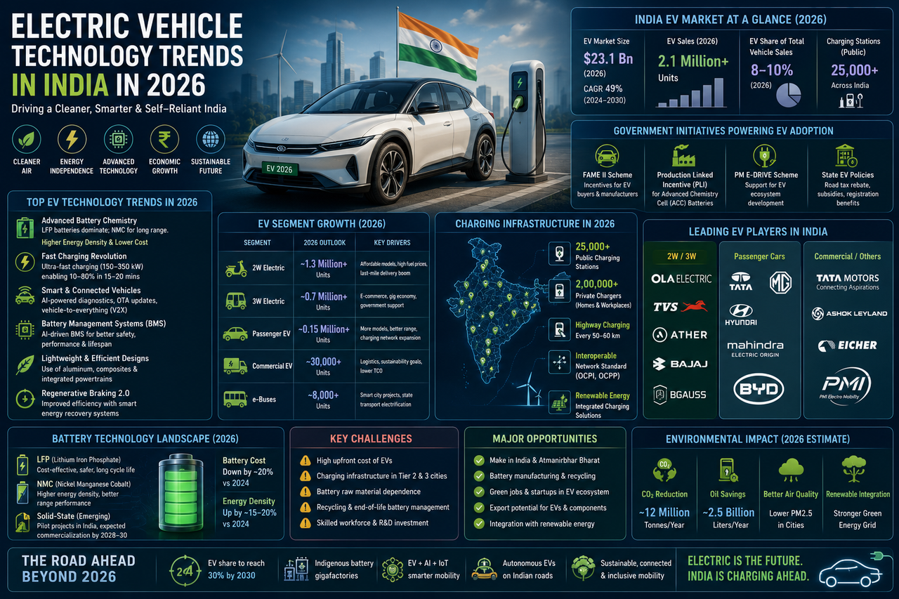 Electric Vehicle Technology Trends in India in 2026