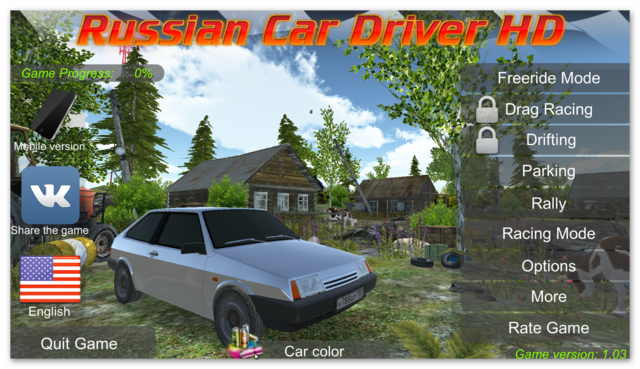 Driving simulator VAZ 2108 - Russian Car Driver HD SE - Android