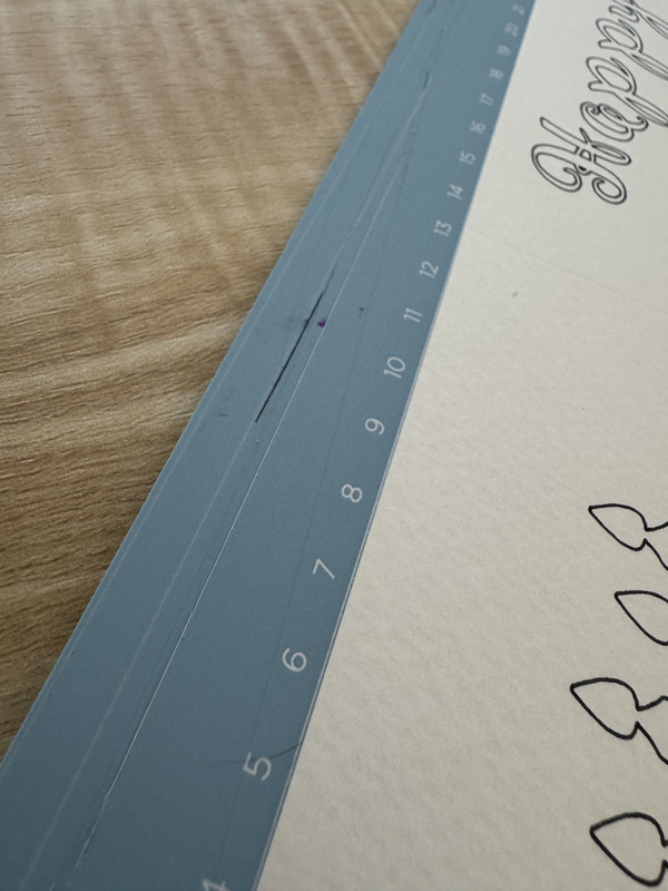 Cutting mat cut marks