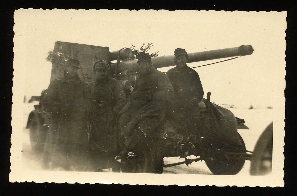 Foto - Geschütz auf Fahrgestell - Russland 2.WK