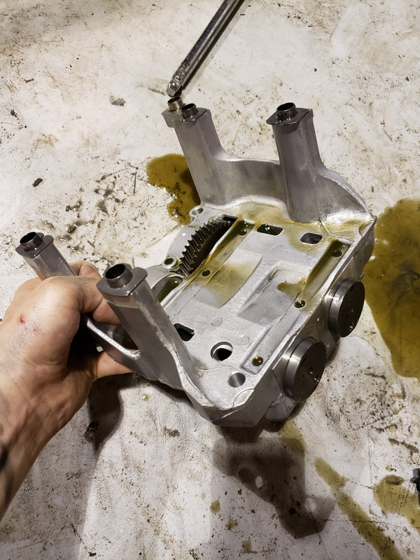 Balance shaft delete and oil pan modification. Ford Mustang Ecoboost