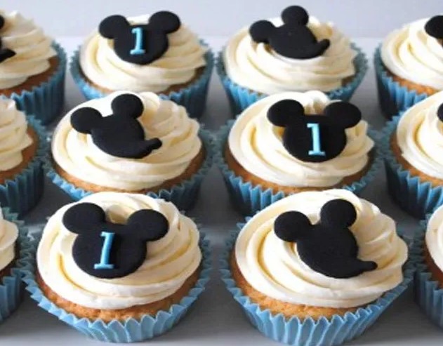 mickey Cortador de galletas y decoración de cupcakes fondant