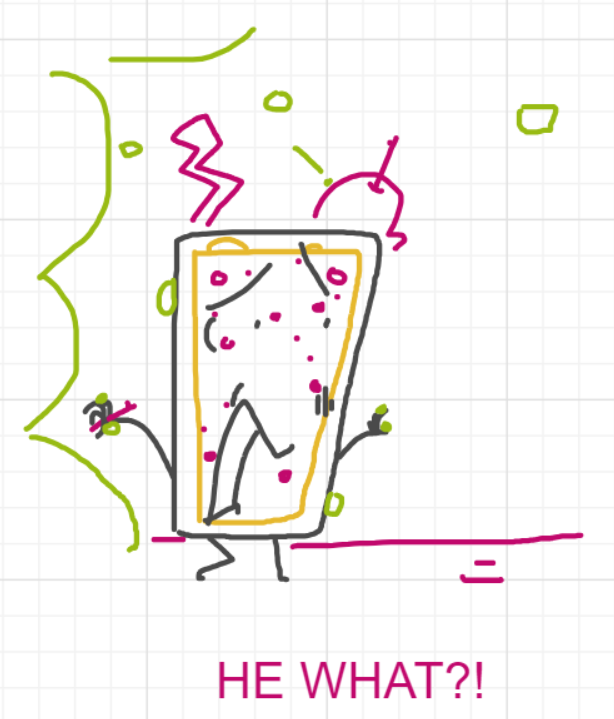 A panel from That's Apples, Mate, episode one of the Board Boards object show by Furretwalk/WalkingFurret.