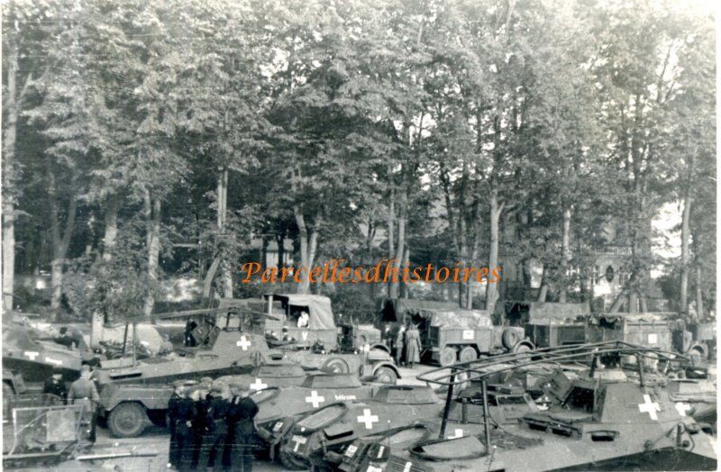 Panzerspäwagen und LKW in Polen Panzer