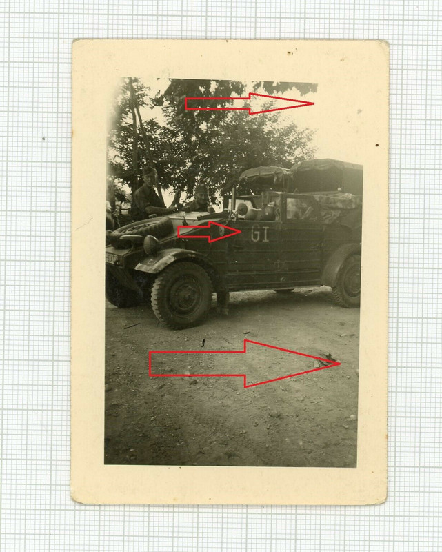 Foto Volkswagen Wehrmacht Kübelwagen in Italien