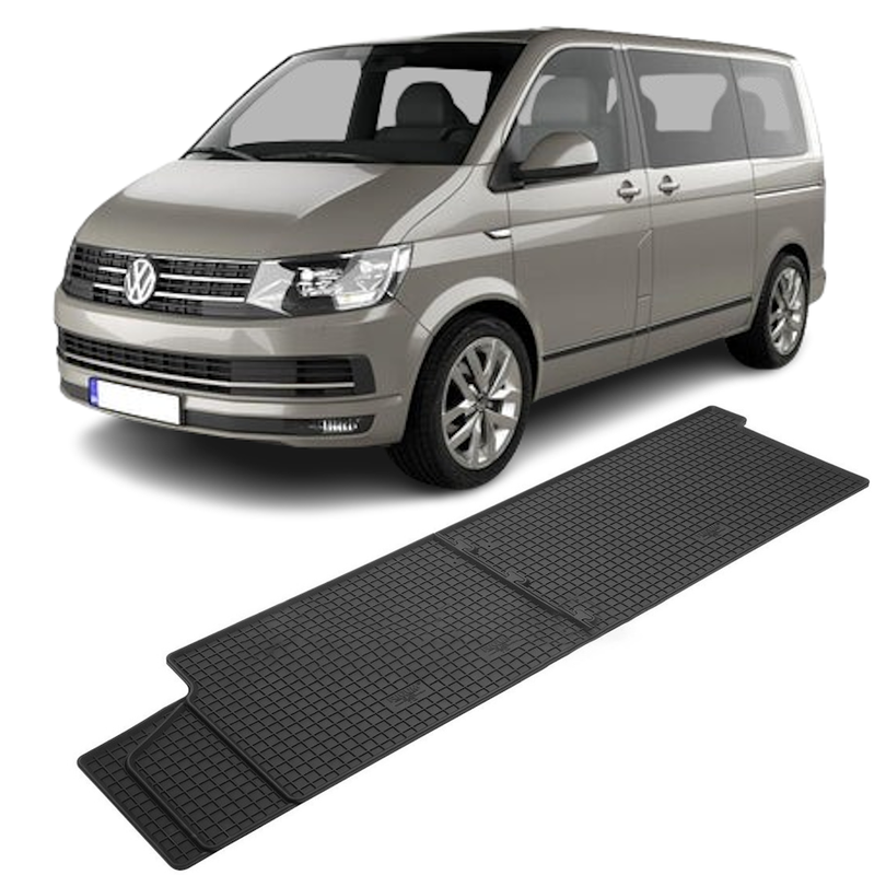 Set 2 covorase Volkswagen T 6 Transporter/Caravelle 2015- Randul 22019, din cauciuc 100%, compatibile cu autoturismul Volkswagen T
