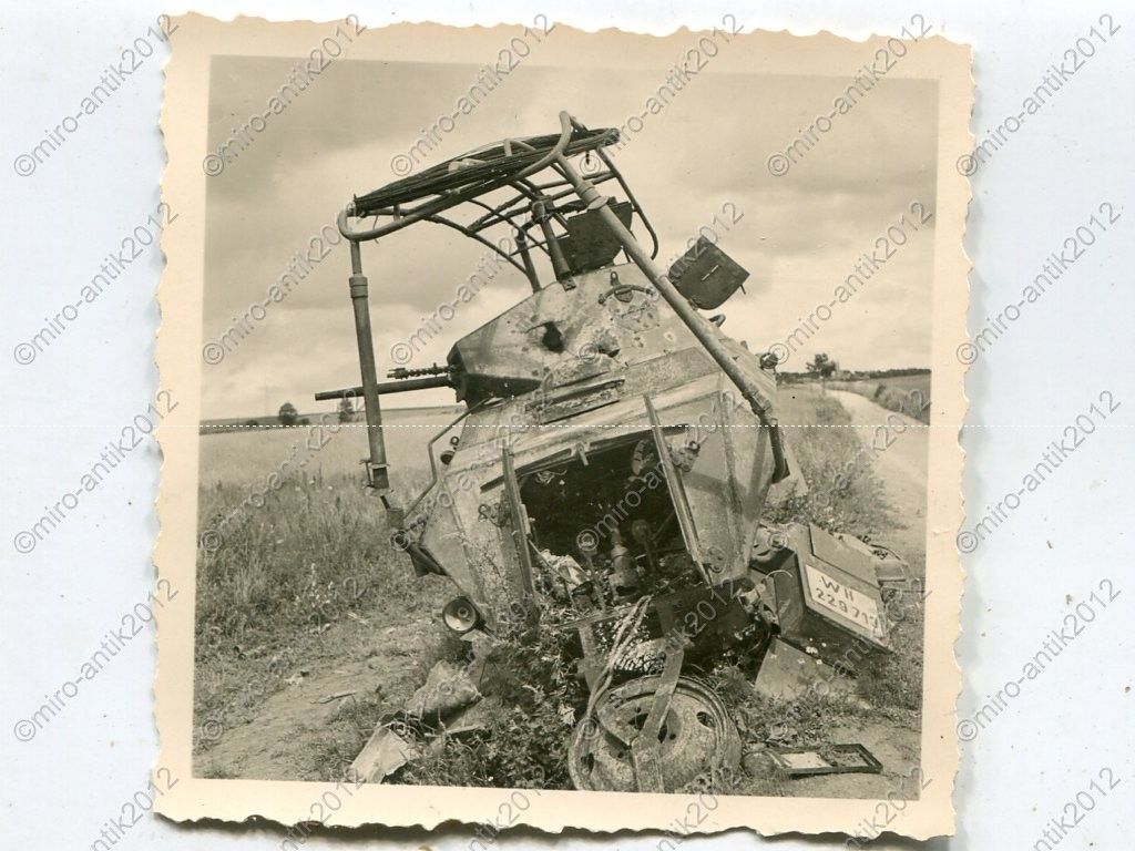 zerstörtes Sdkfz. 232, WH-229713, Héricourt, Fra
