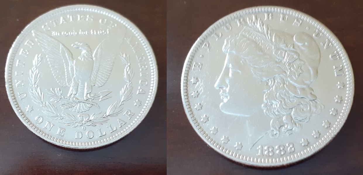 Morgan dollar, USA, 1882 Thumbnail-20200719-162202