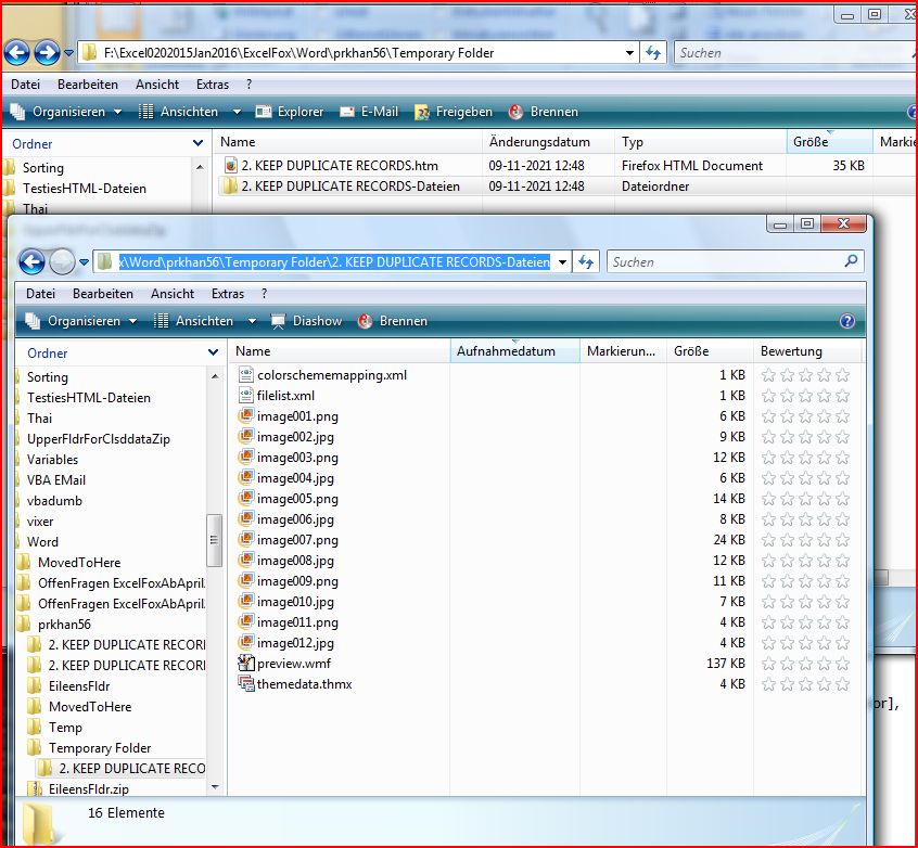 Files and Folders from OPs file saved as htm