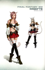Lightning Farron with a cute neko outfit