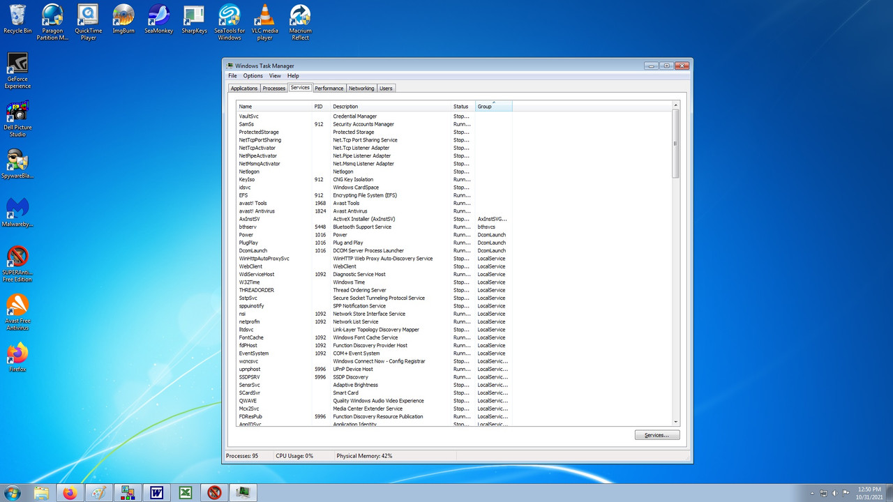 8(Task Mgr - services)