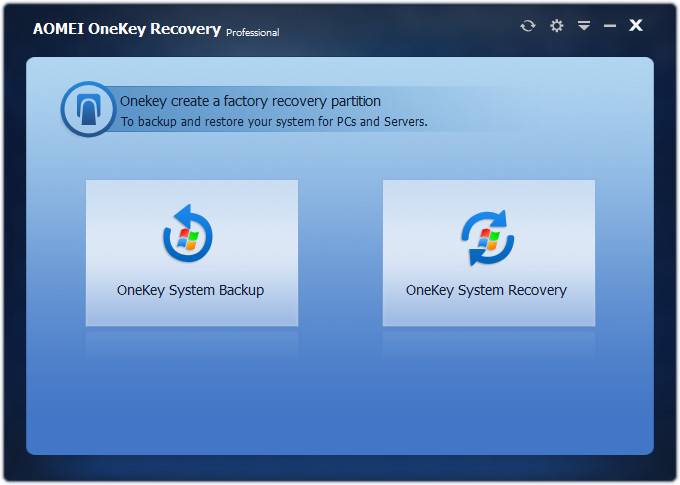 AOMEI OneKey Recovery Professional 1.6.4 Multilingual