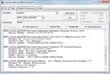 LicenseCrawler 2.3 Build 2542 Multilingual
