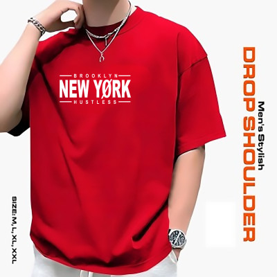 মেনস স্টাইলিশ ড্রপ শোল্ডার- t-shirt: আভিজাত্য আর আরামের সেরা মিশ্রণ