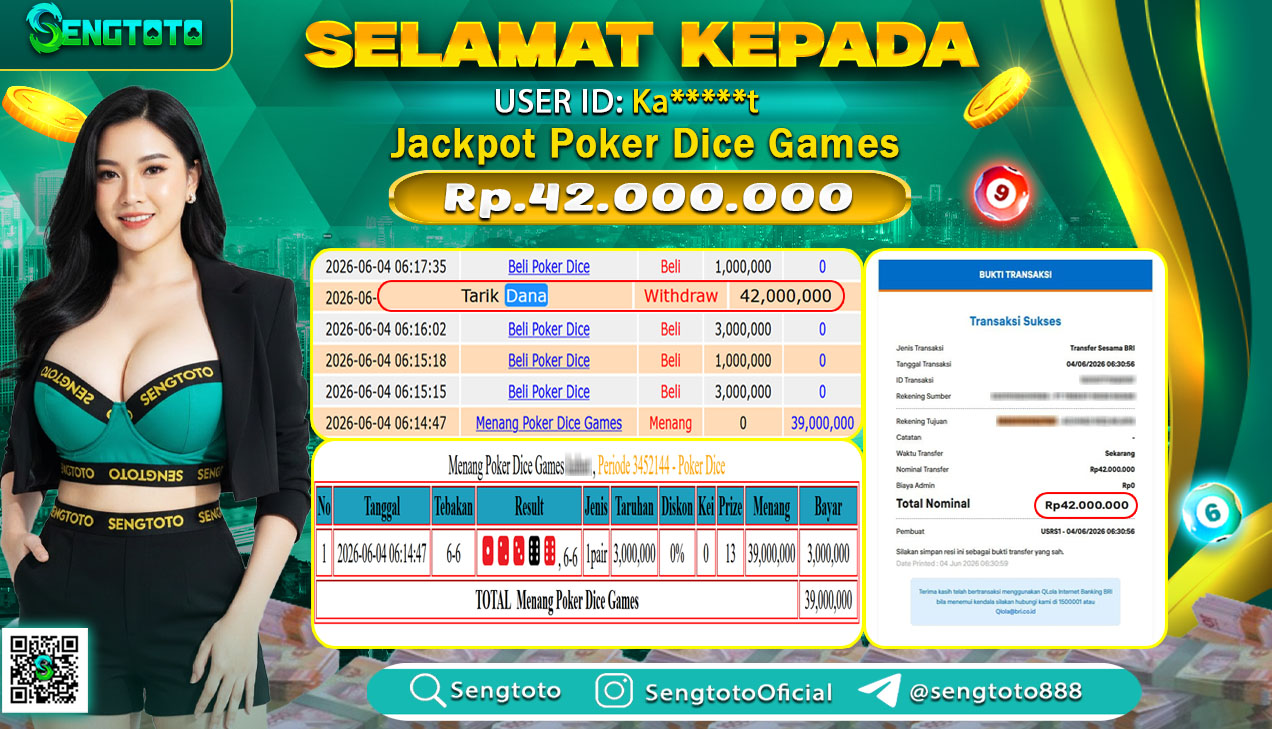 BUKTI PEMBAYARAN LIVEGAME POKER DICE