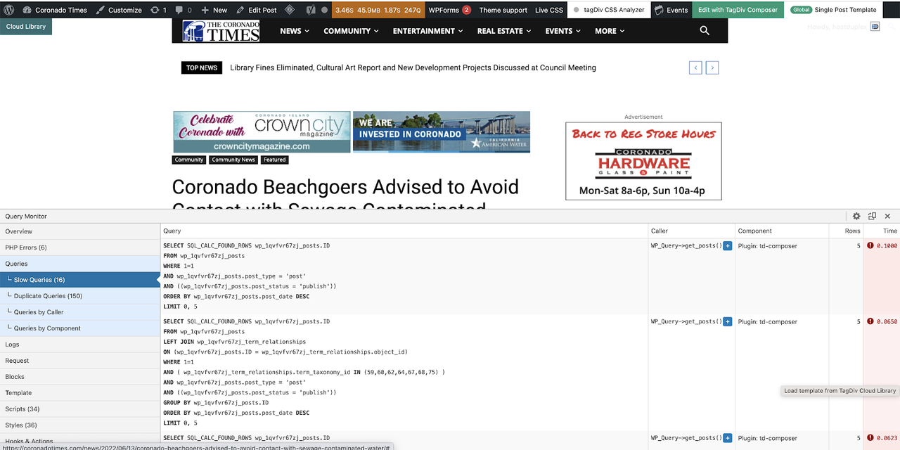 Slow site reason?