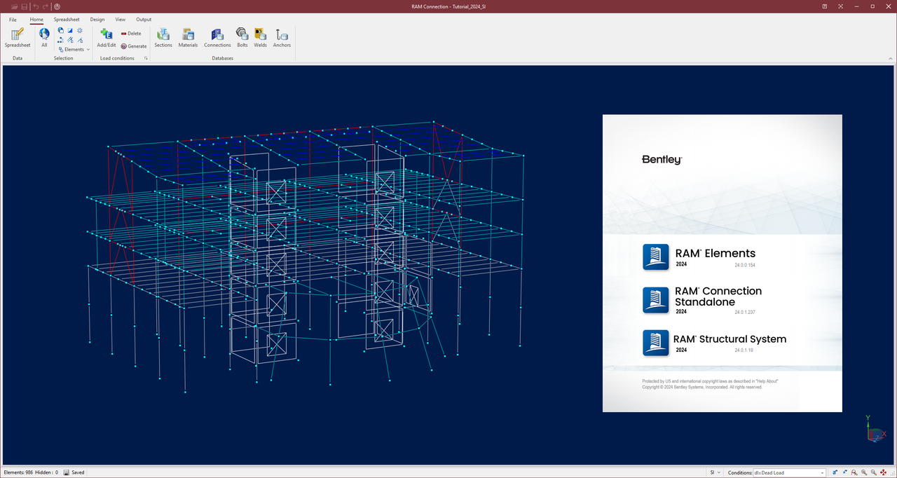 Working with Bentley RAM 2024.1 full license