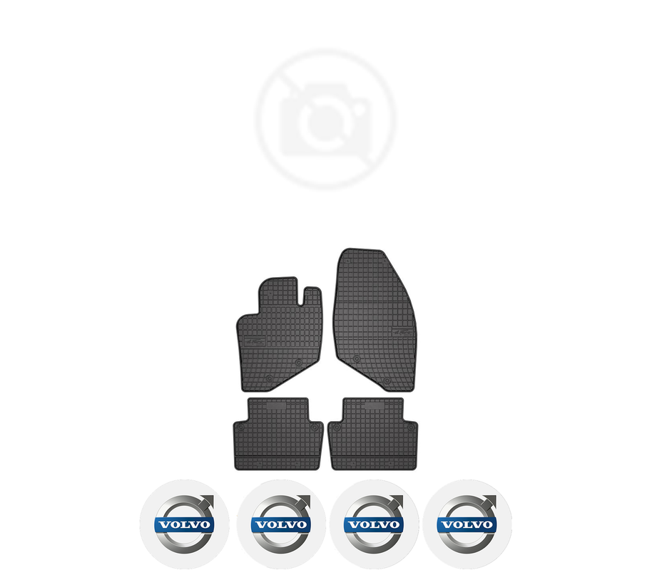 Set covorase presuri VOLVO V70 II din 1998-2003, auto, din cauciuc thermoplastic, 4 Stickere auto cu VOLVO