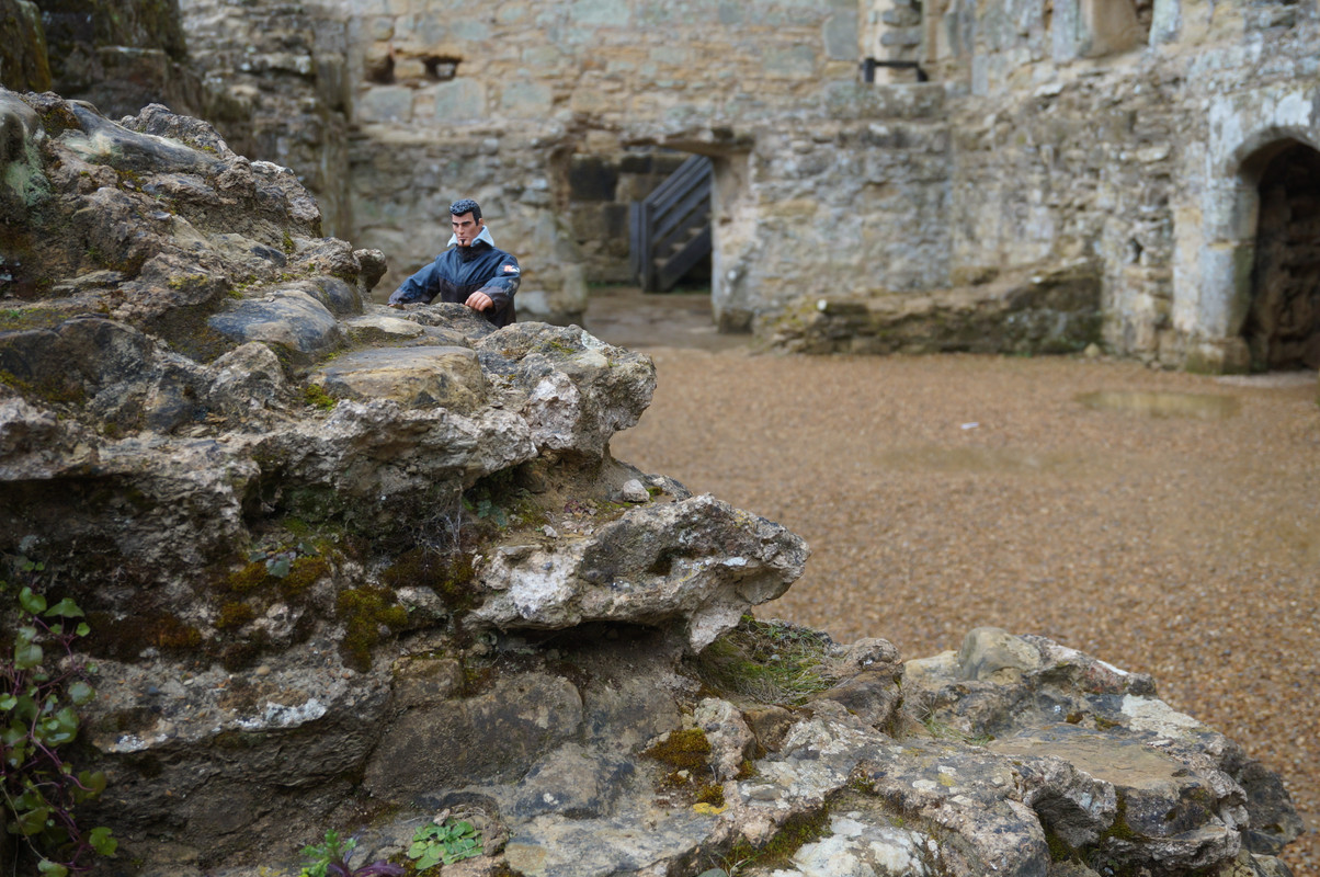 Action Man at Bodiam Castle 2016. DSC01337