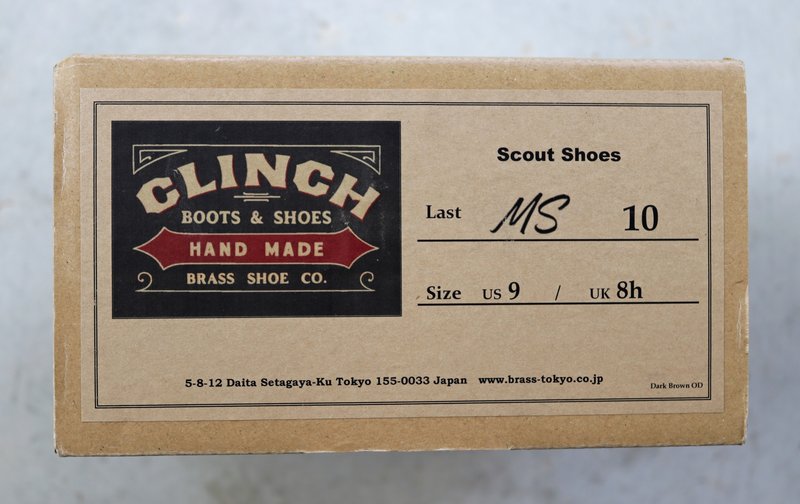 FS: Clinch x Lieutenant & Co. Scout Shoes, US 9 - denimbro