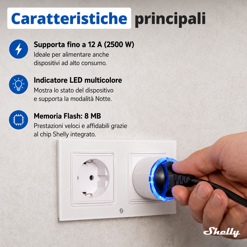 Shelly Plug S Gen3 controllo remoto