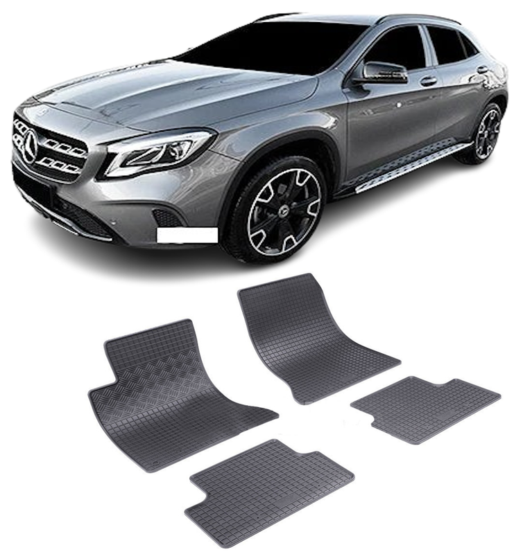 Set 4 covorase Mercedes Gla 2003-2008, din cauciuc 100%, compatibile cu autoturismul MERCEDES GLA