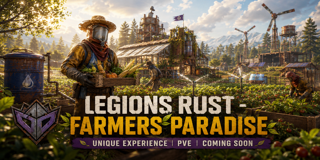 Баннер сервера Rusty Hub - PVE, Events, Skilltree,Convoy,upgrades