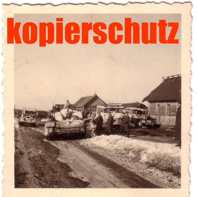 Orig.Foto Stug Sturmgeschütz Langrohr,Winteranst