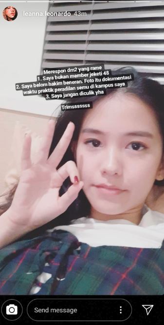 Klarifikasi Leanna Leonardo