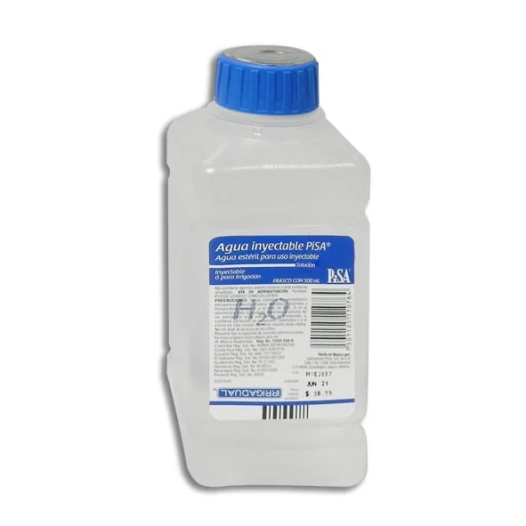 MTC AGUA INYECTABLE 500 ML **OJO 500 ML** NVO PISA APL3X2     7501125110764