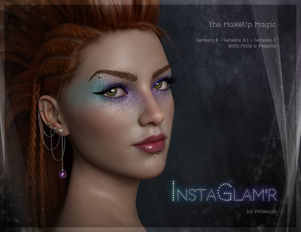 INSTAGLAM'R IRAY Magic MakeUp Genesis 8, 8.1 & 3