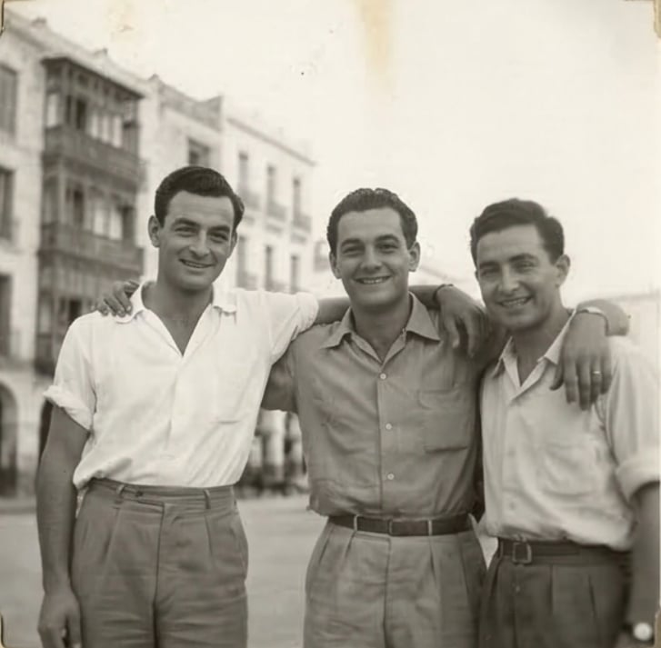 Charles Henri avec Pierre Levy et Roger Serfati