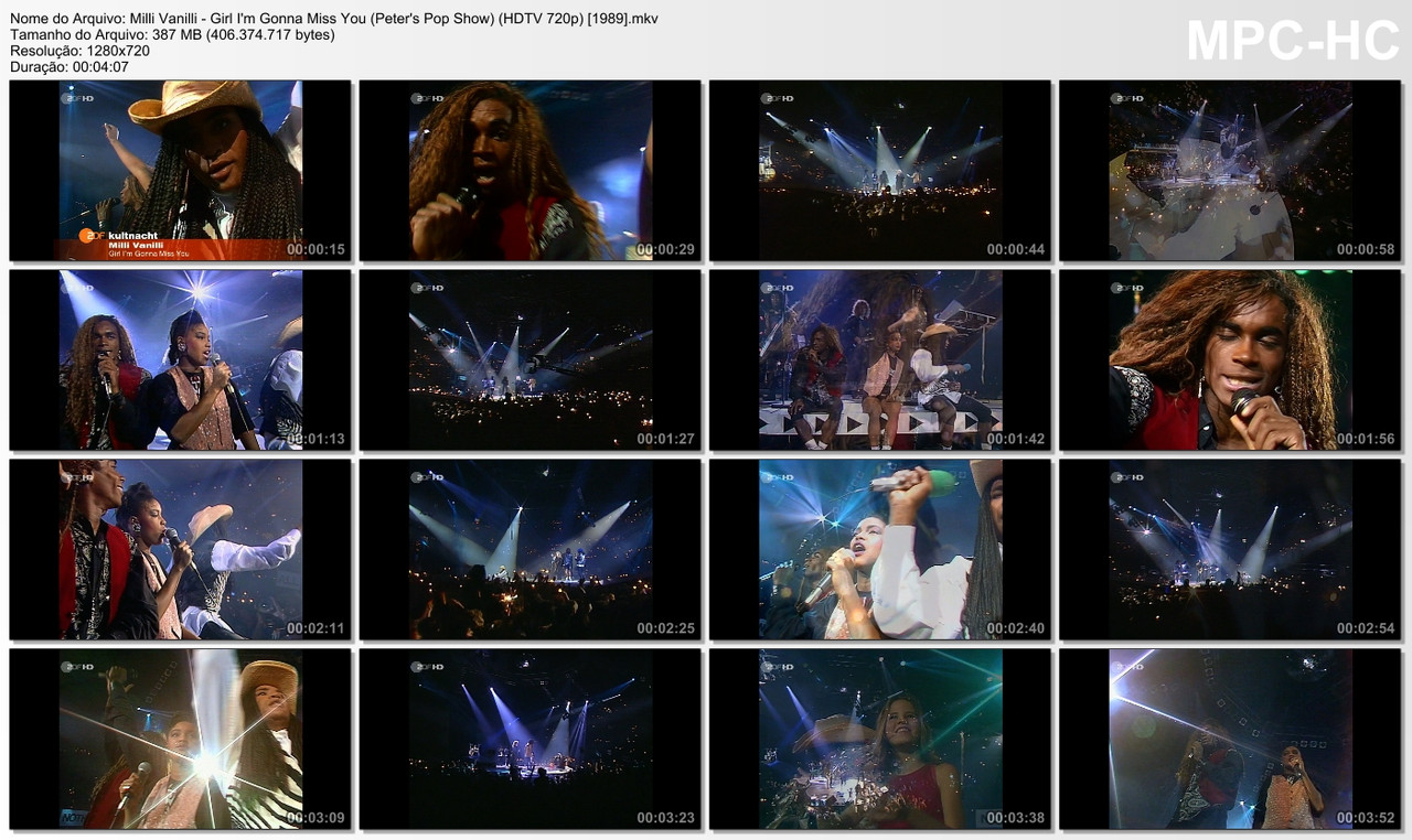 Milli Vanilli - Girl I'm Gonna Miss You (Peter's Pop Show) (HDTV 720p) [1989]