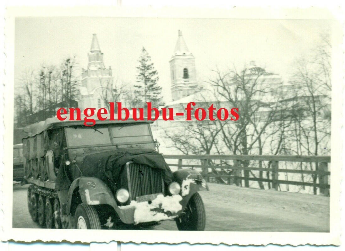 FOTO - Art.Regt.41 - Rußland - Dez.´41 - Roslawl - Kfz - SdKfz -