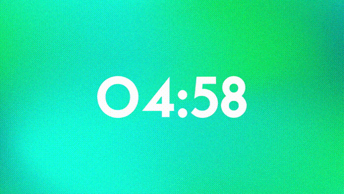 Sky Blue Countdown 5 Min ProPresenter