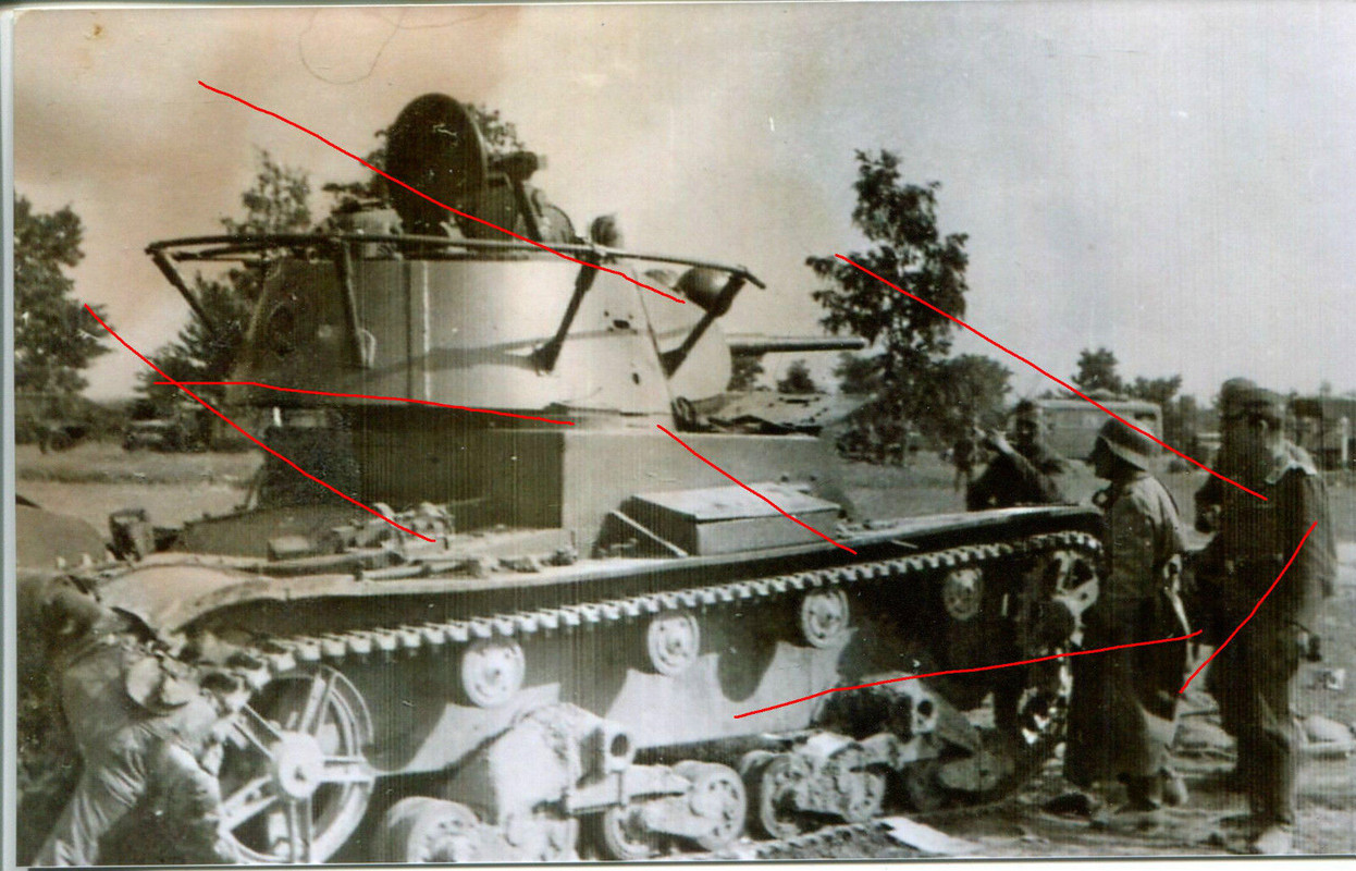 zerstörter Russischer Panzer Tank T 26