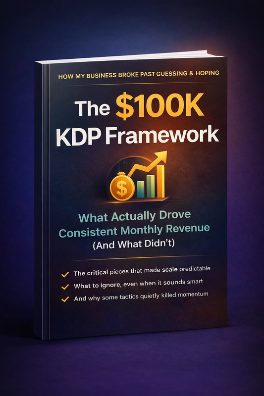 The $100K KDP Framework lead magnet mockup