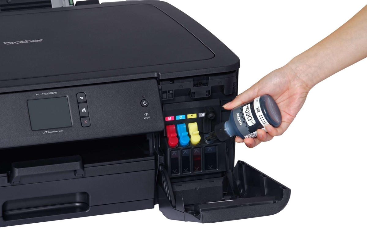 Sistema de tanque de tinta frontal de fácil acesso
