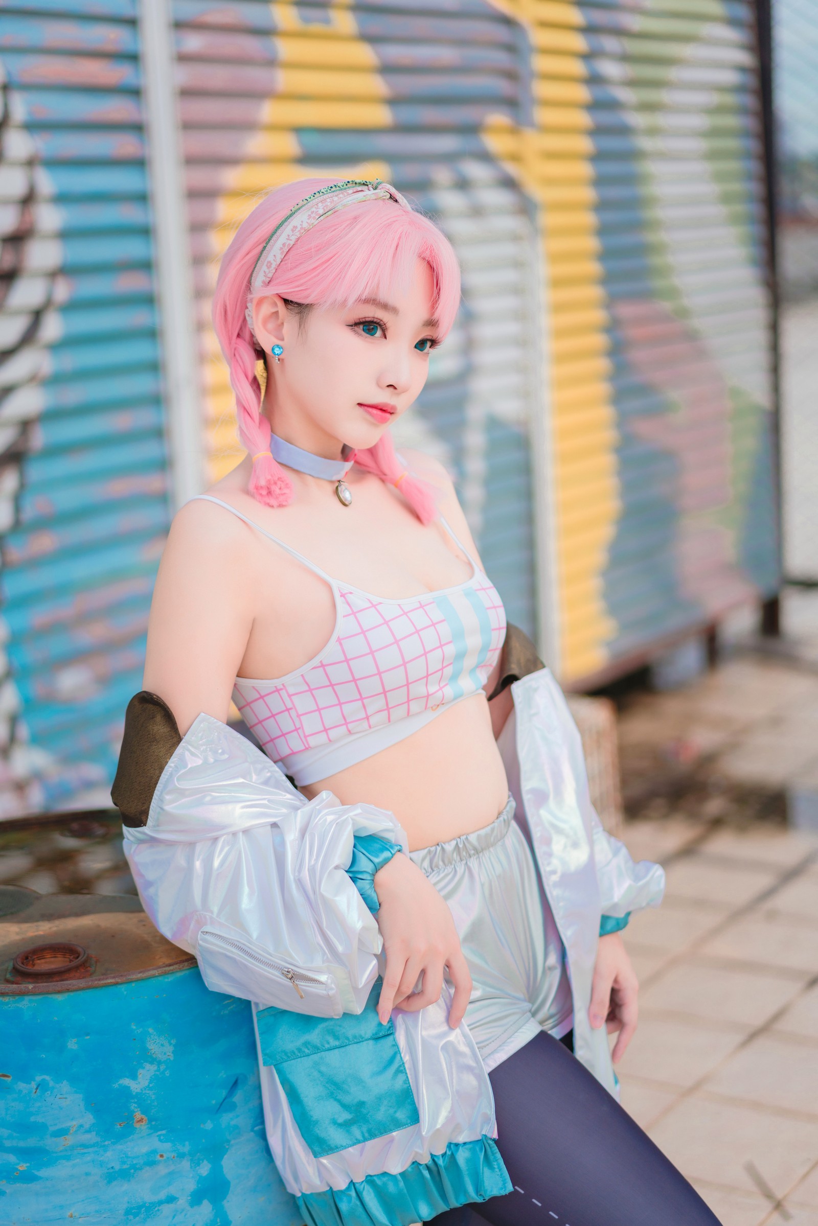 宮本桜 蓝毒 Cosplay 写真集｜明日方舟干员 高清摄影（16P｜322MB）插图3