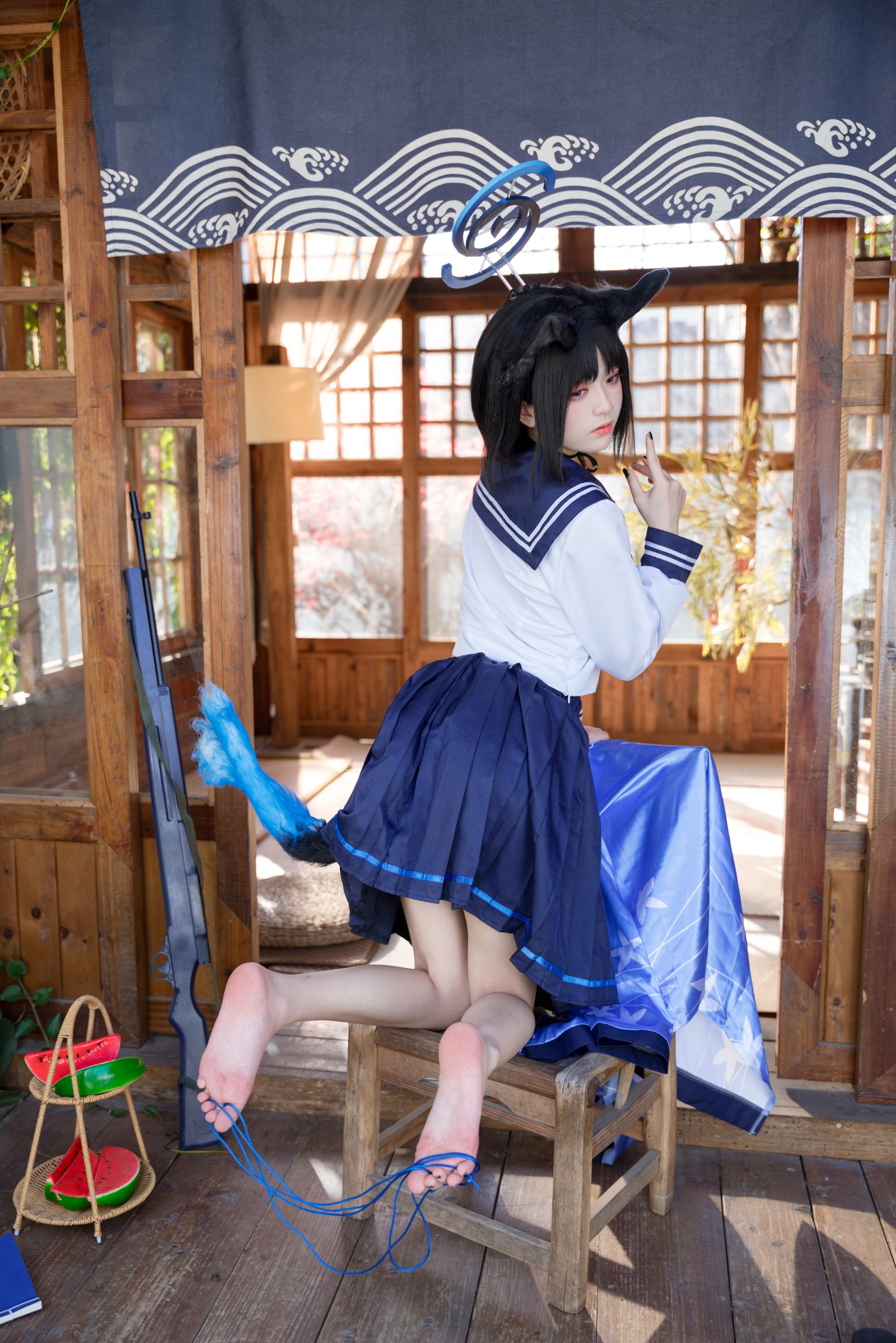 九柒喵 – 桐生桔梗 Cos 高清大合集（88P-470MB）和风旗袍写真插图7