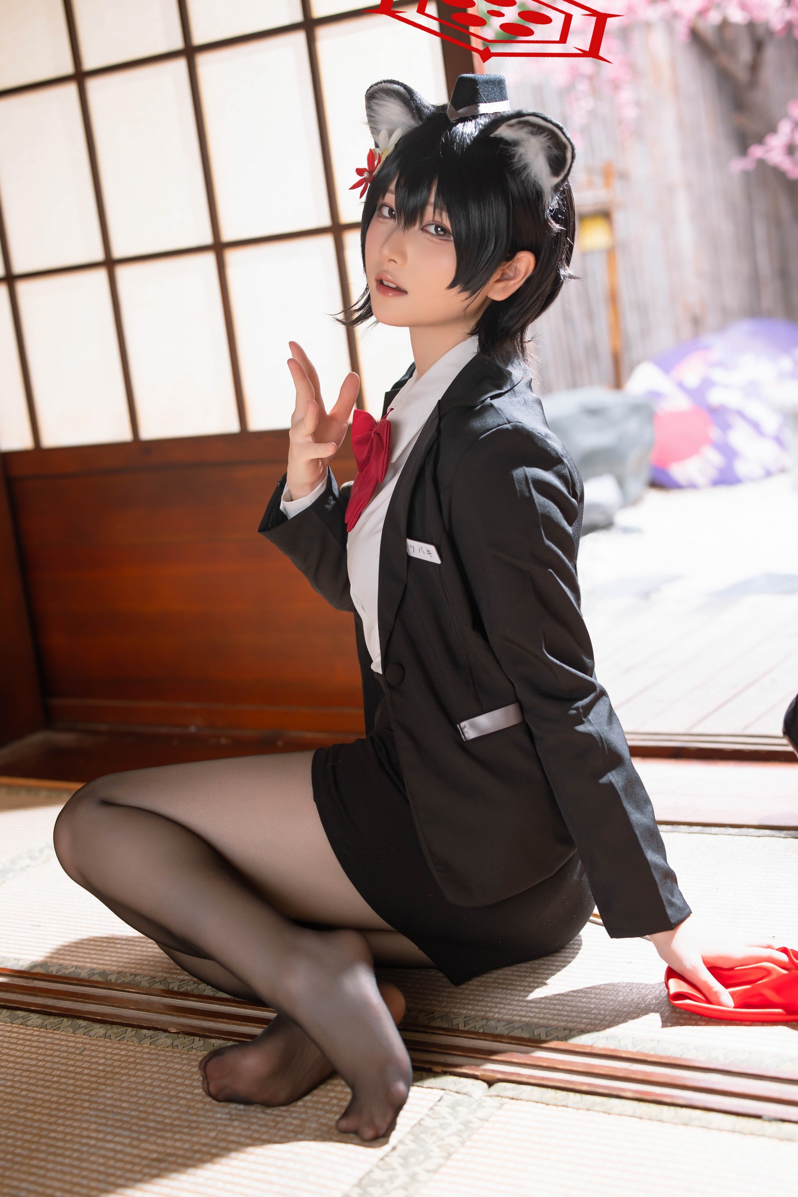 屿鱼 Yuyu 蔚蓝档案 春日椿 导游主题 Cosplay 写真集（55P｜156MB）插图5