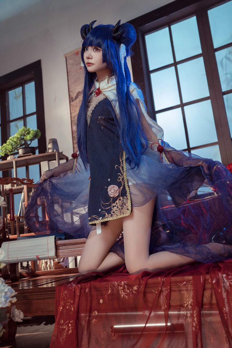 艾西Aiwest 伊吹新年旗袍Cosplay写真图集 新年主题高清图集 35P (396.8M)插图