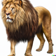 DALL-E-Very-photorealistic-lion-White-background