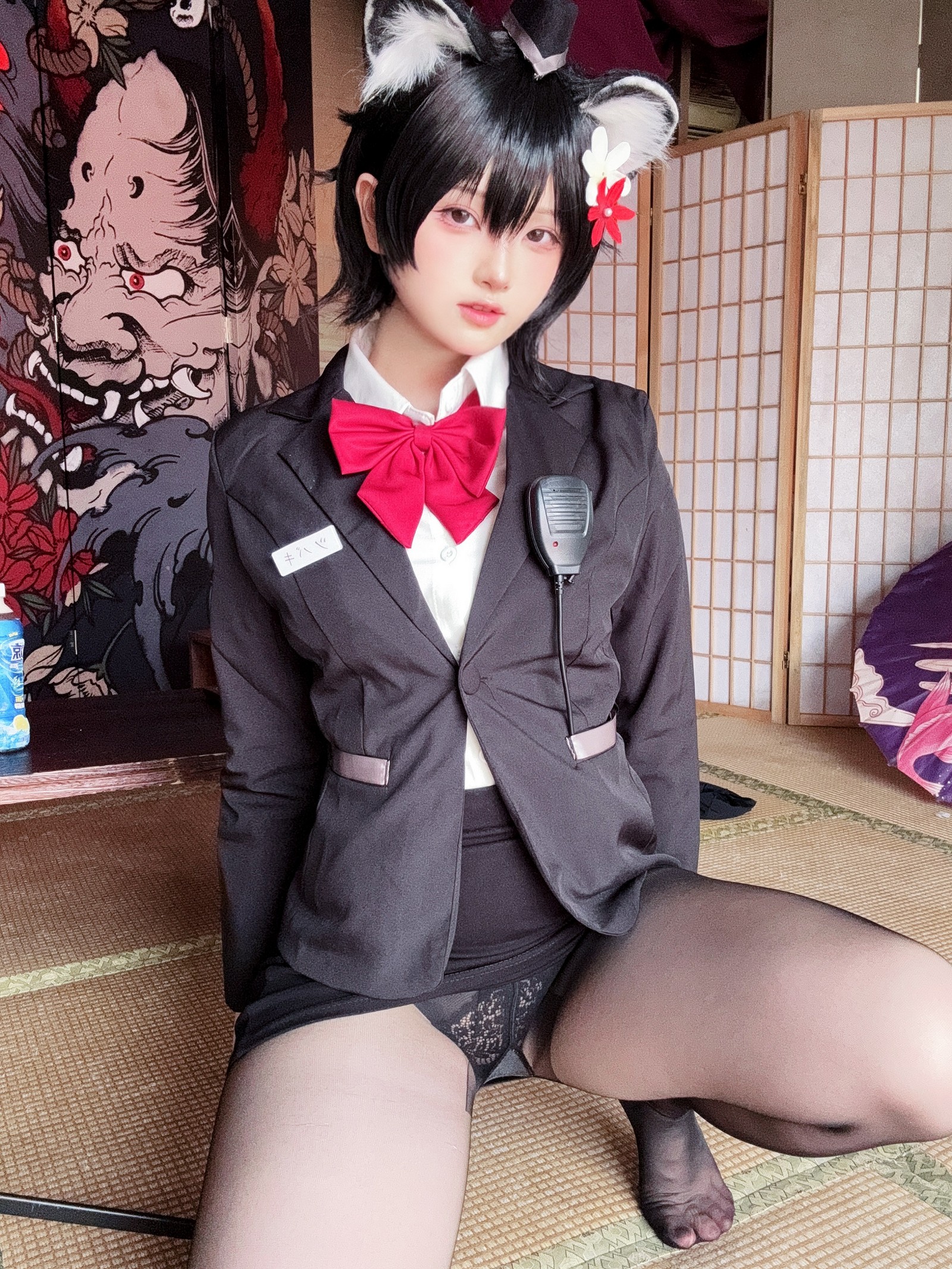 屿鱼 Yuyu 蔚蓝档案 春日椿 导游主题 Cosplay 写真集（55P｜156MB）插图2