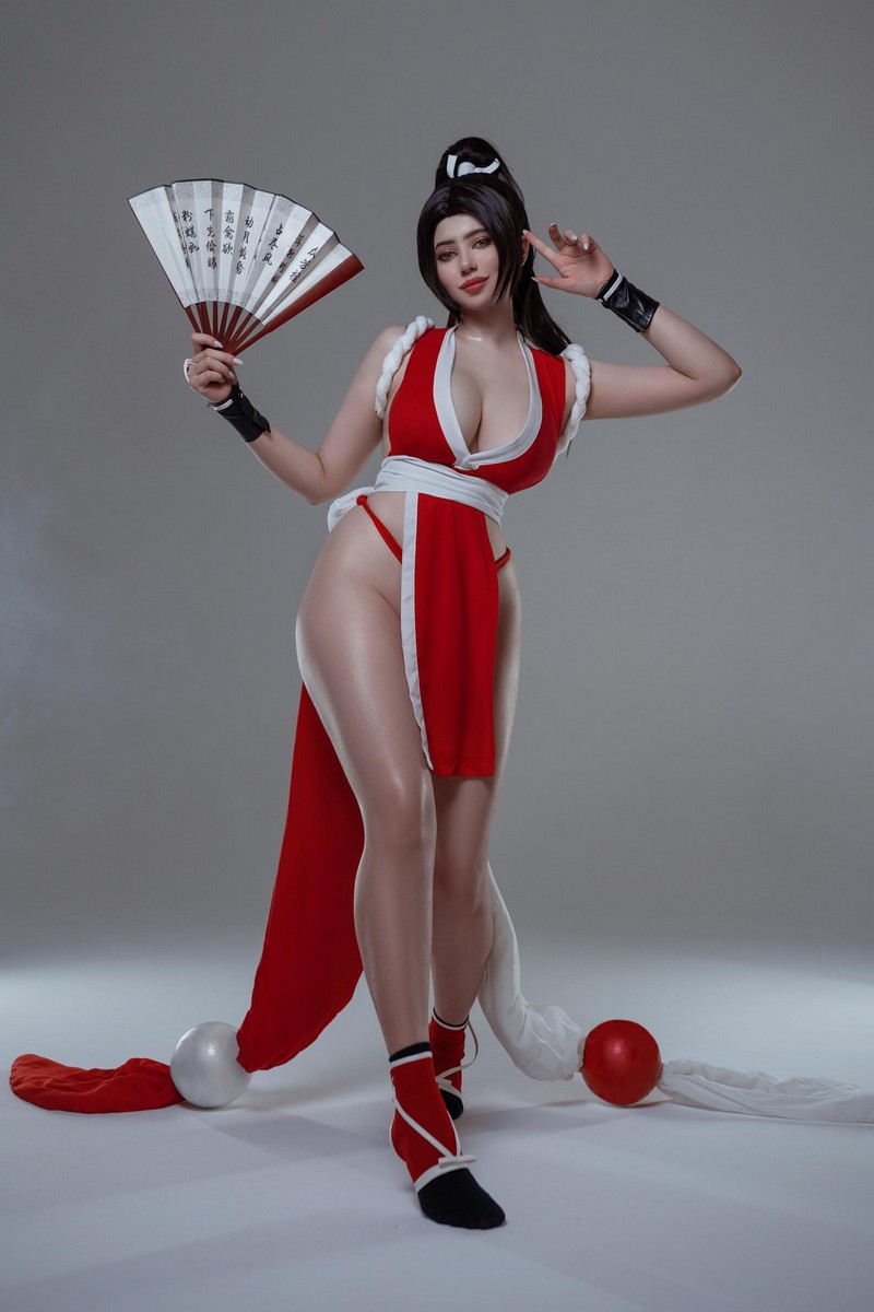 Alina Becker 不知火舞 Mai Shiranui Cosplay 格斗游戏角色写真【58P-14.4M】插图4