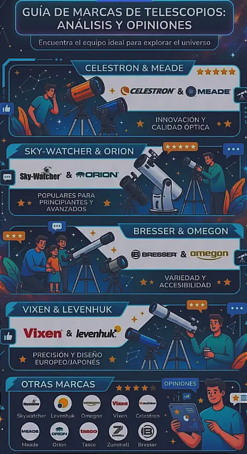 comparativa marcas de Telescopios